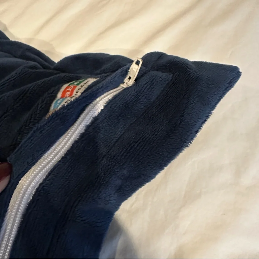 Alphabetables Navy Blue Velour Pillow with Baseball Letter C